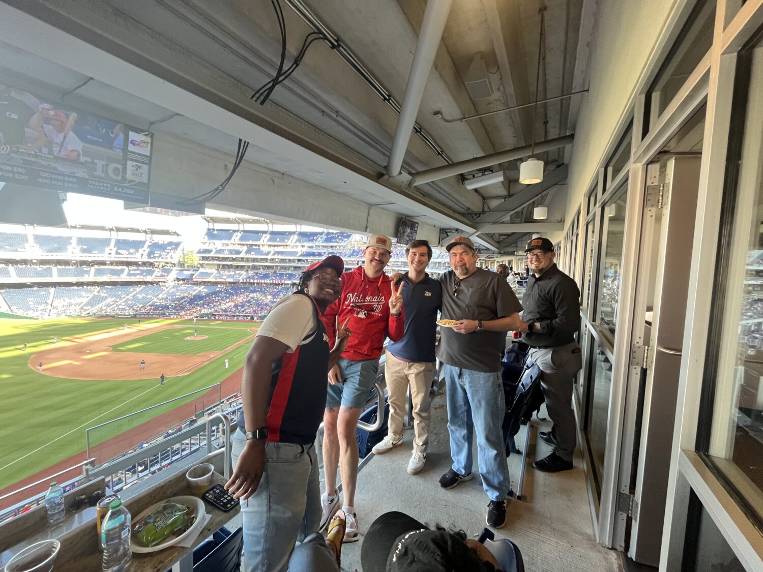 Team day out: baseball, sunshine, and good company